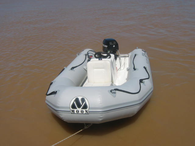 MOON 350 tender rib rigid inflatable boat rib dinghy, ships crafts, strait of magellan, tourism, out board  motor