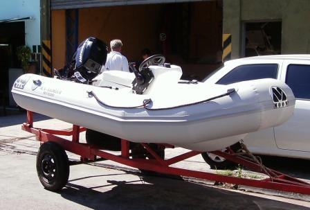 semirrigido moon auxiliar 350 dinghy rib inflable gomon potro