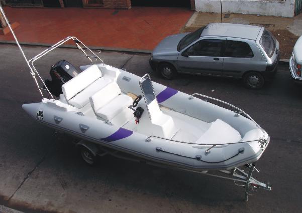 MOON 560 sport semi rigid hull inflable boat RIBs lunamar shipyard FULL EQUIPMENT