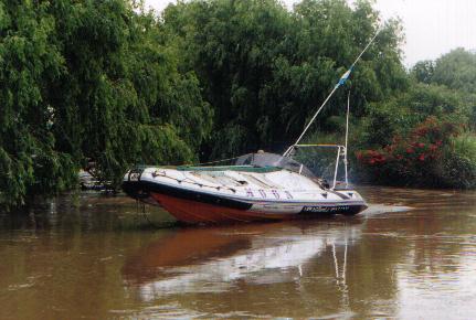 Delta of de la Plata River MOON NAV III 890 Ocean Off Shore Rigid Hull Inflatable Boat RIBs Lunamar Boatyards