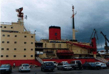 Backup Boats of the Argentine IceBreaker Ship Alt. IRIZAR and Antartic Bases MOON NAV 560 Ocean Rigid Hull Inflatable Boat RIBs Lunamar Boatyards