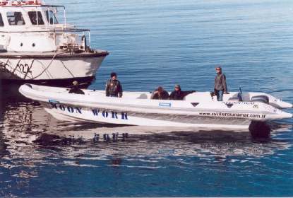 MOON 1040 Work Rigid Hull Inflatable Boat whale watch profesional work