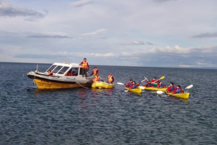 sail navigation citytour, kayaks y horseback riding, strait of magellan punta arenas patagonia trave